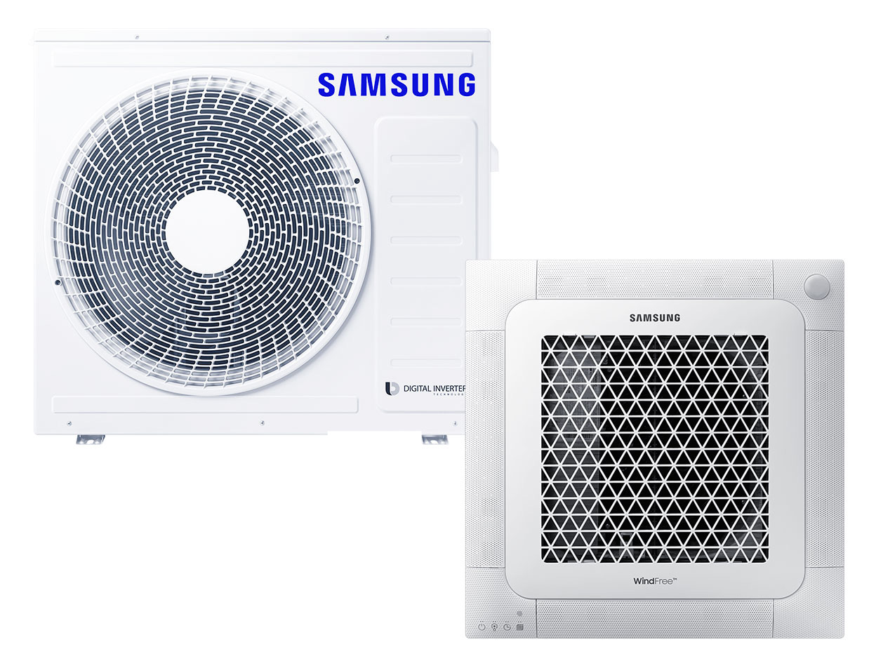 BAC 4-Wege Kassette Wind-Free Set Kühlen 6.8 kW | Heizen 7.5 kW AC071RNNDKG