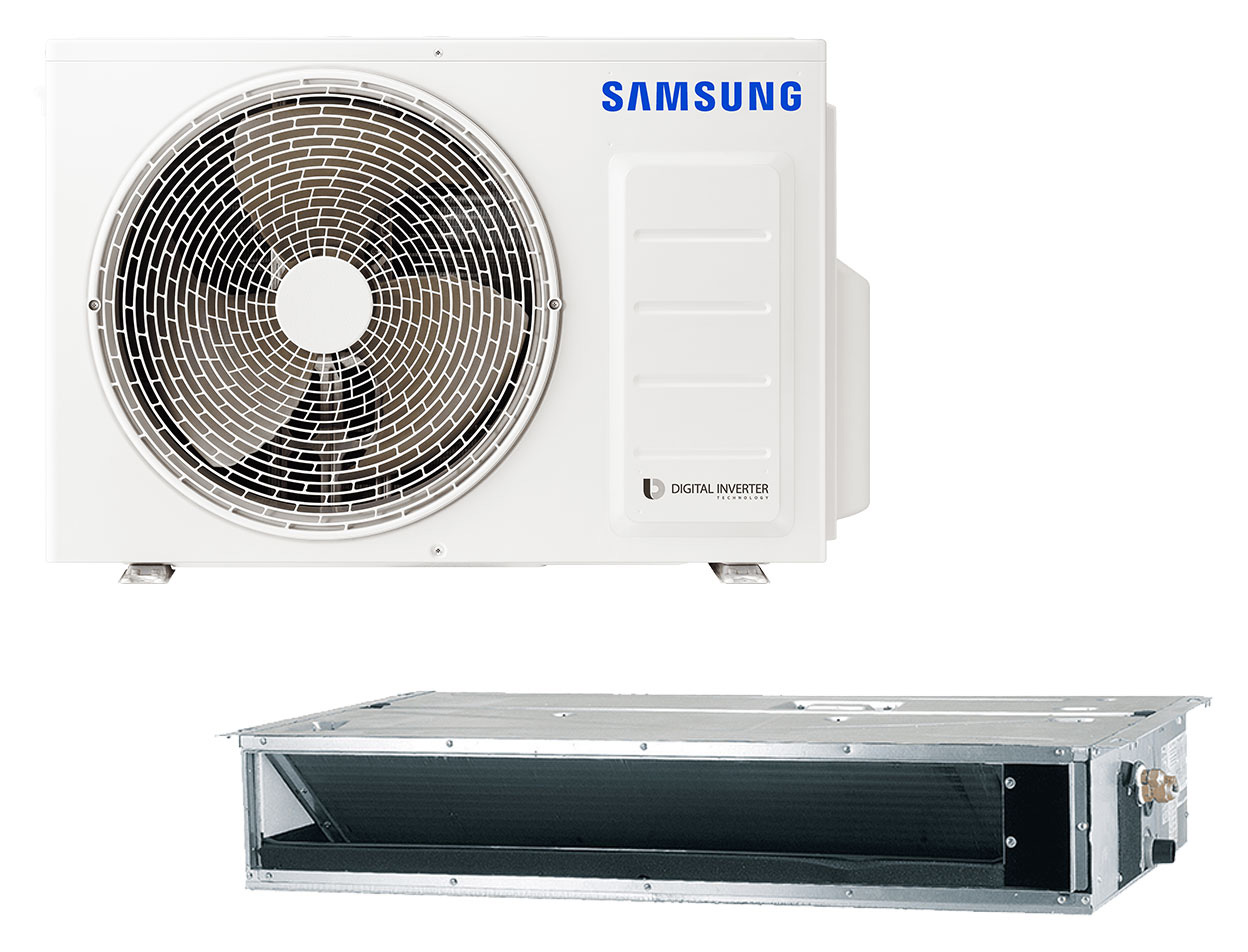 BAC superfl. Kanaleinbaugerät Set Kühlen 2.6 kW | Heizen 3.3 kW AC026BNLDKG
