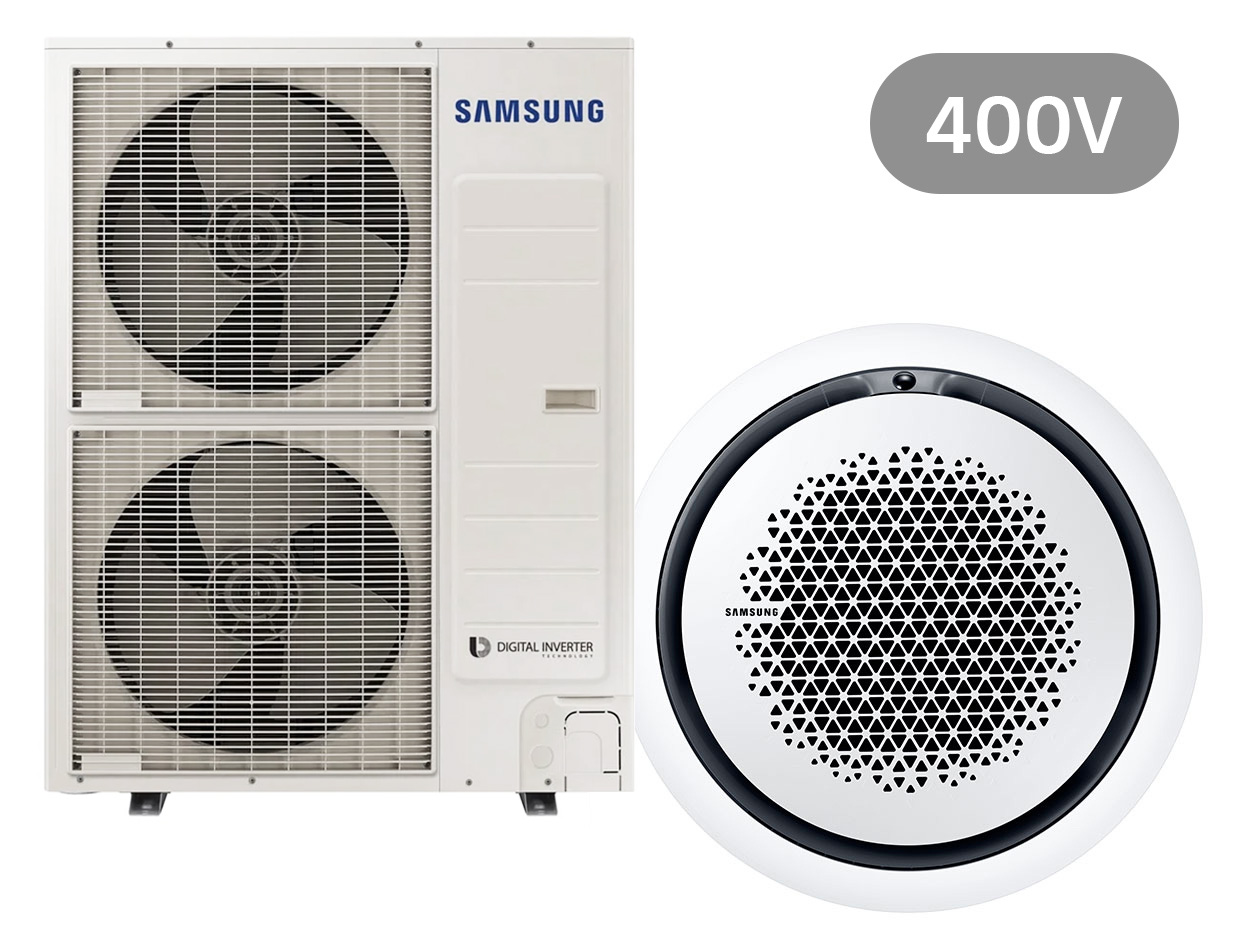BAC Deckenkassette Set Kühlen 13.4 kW | Heizen 15.5 kW AC140RN4PKG 400V - rund