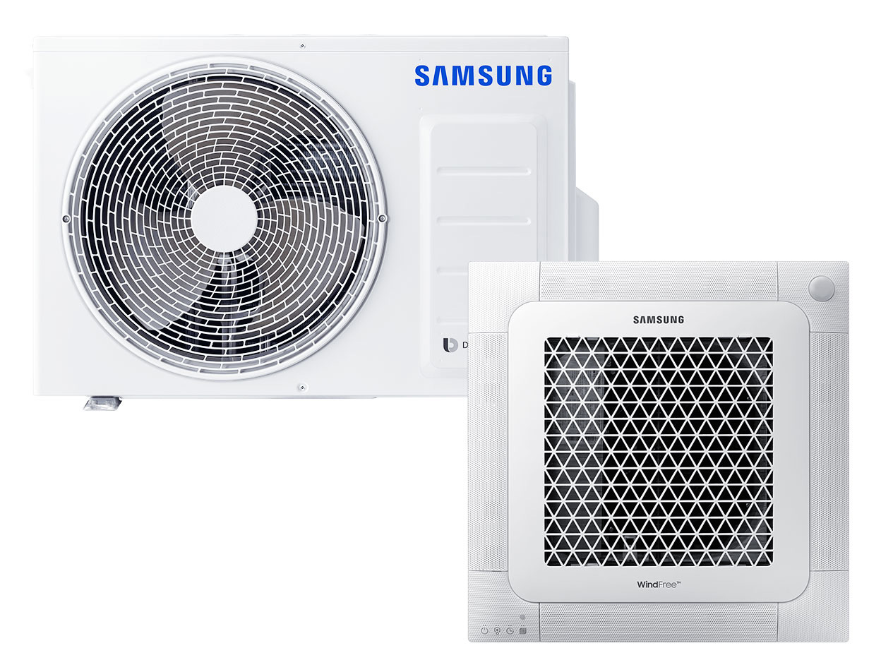 BAC 4-Wege Kassette Wind-Free Set Kühlen 2.6 kW | Heizen 3.4 kW AC026BNNPKG