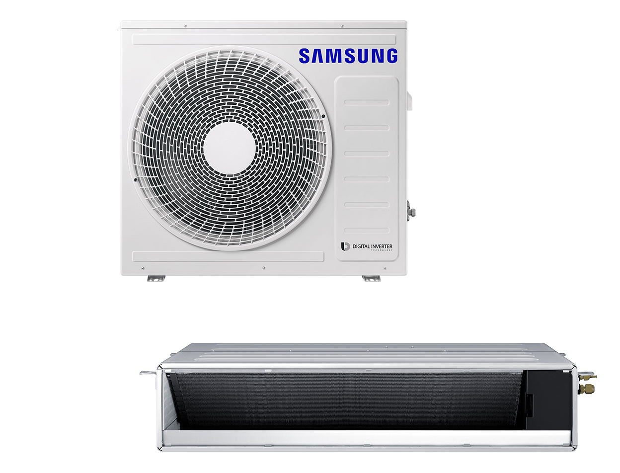 BAC superfl. Kanaleinbaugerät Set Kühlen 7.1 kW | Heizen 8.0 kW AC071BNLDKG